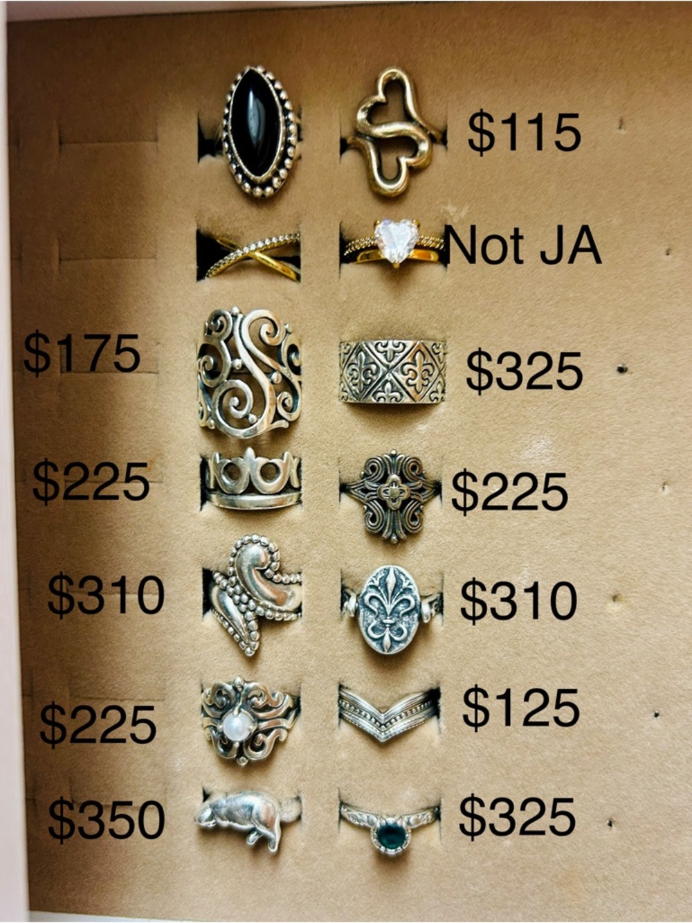 $20 OFF THRU MONDAY!  James Avery  size 5 to 6,